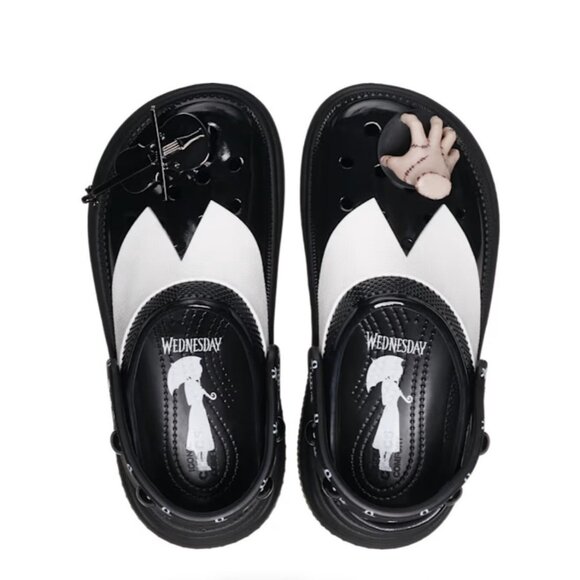 Crocs Wednesday Stomp Clog X Platform Addams Family Movie New Multiple Sizes - Picture 9 of 16